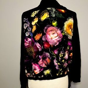 Ted baker floral cardigan sweater size 2